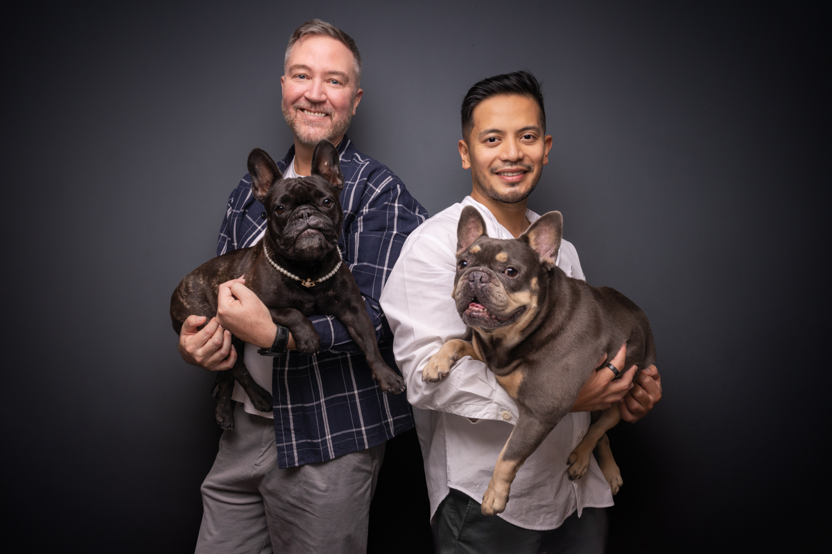 Kryse and Karl, with Babi and Juju